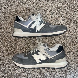 Women’s New Balance 574 Grey White Size 9.5